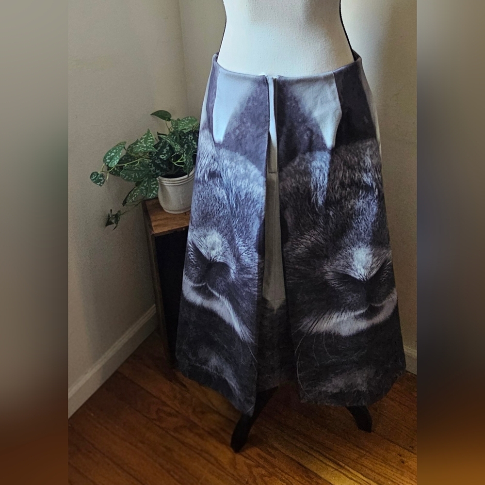 TORY BURCH NWT RARE RABBIT SKIRT FROM THE ANIMAL HOUSE COLLECTION 10 MEDIUM
